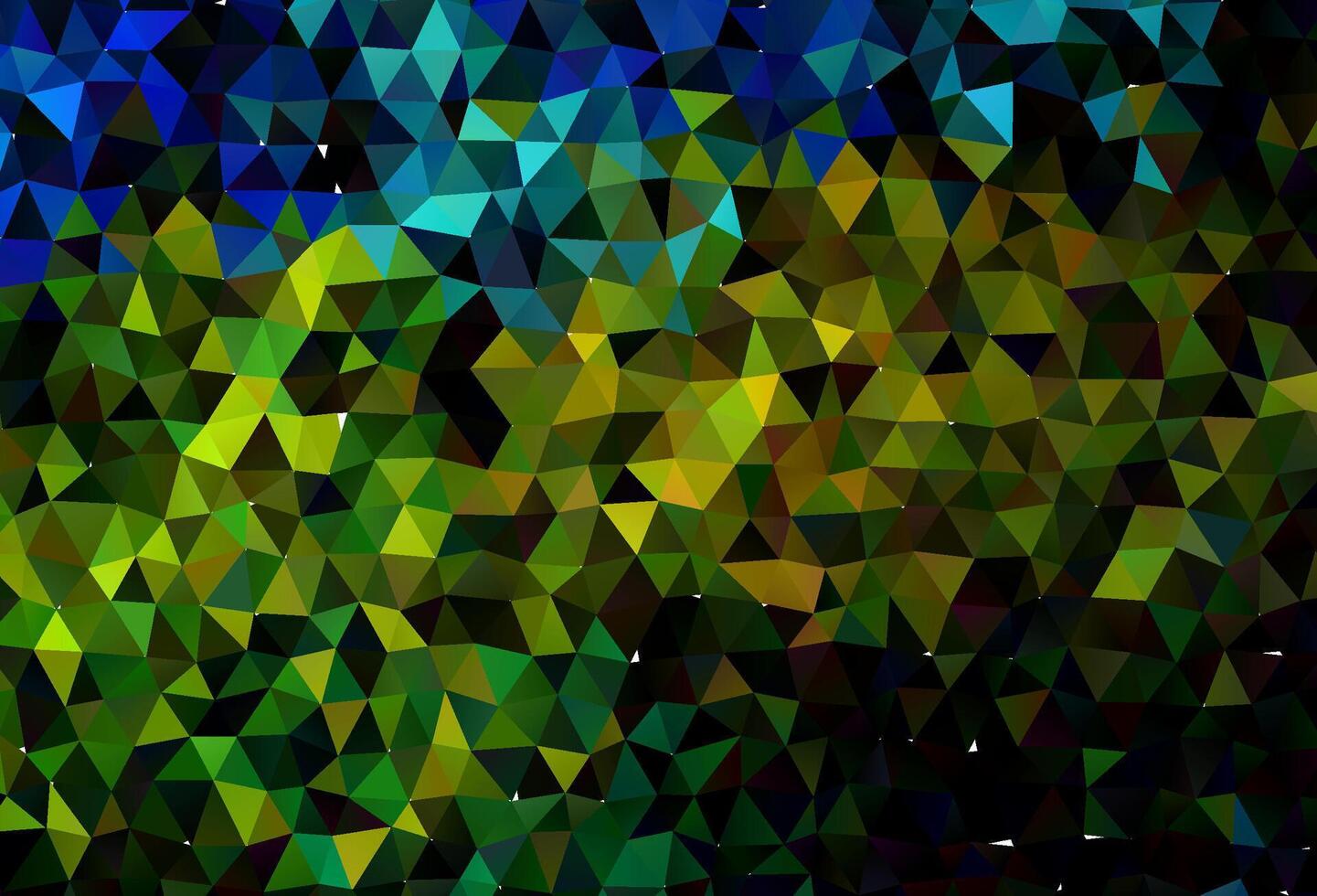 patrón de triángulo borroso vector azul claro, amarillo.