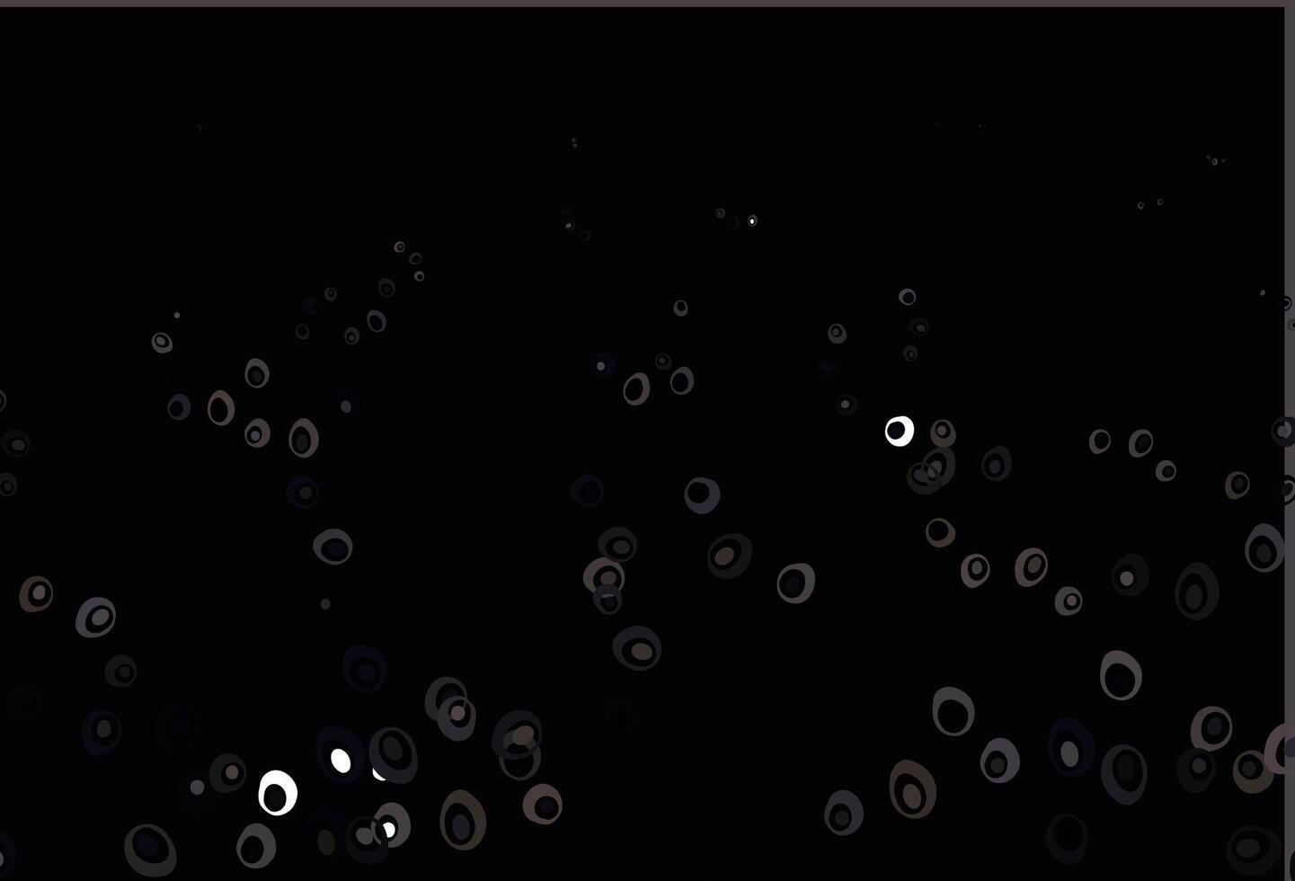 Light Black vector background with bubbles.