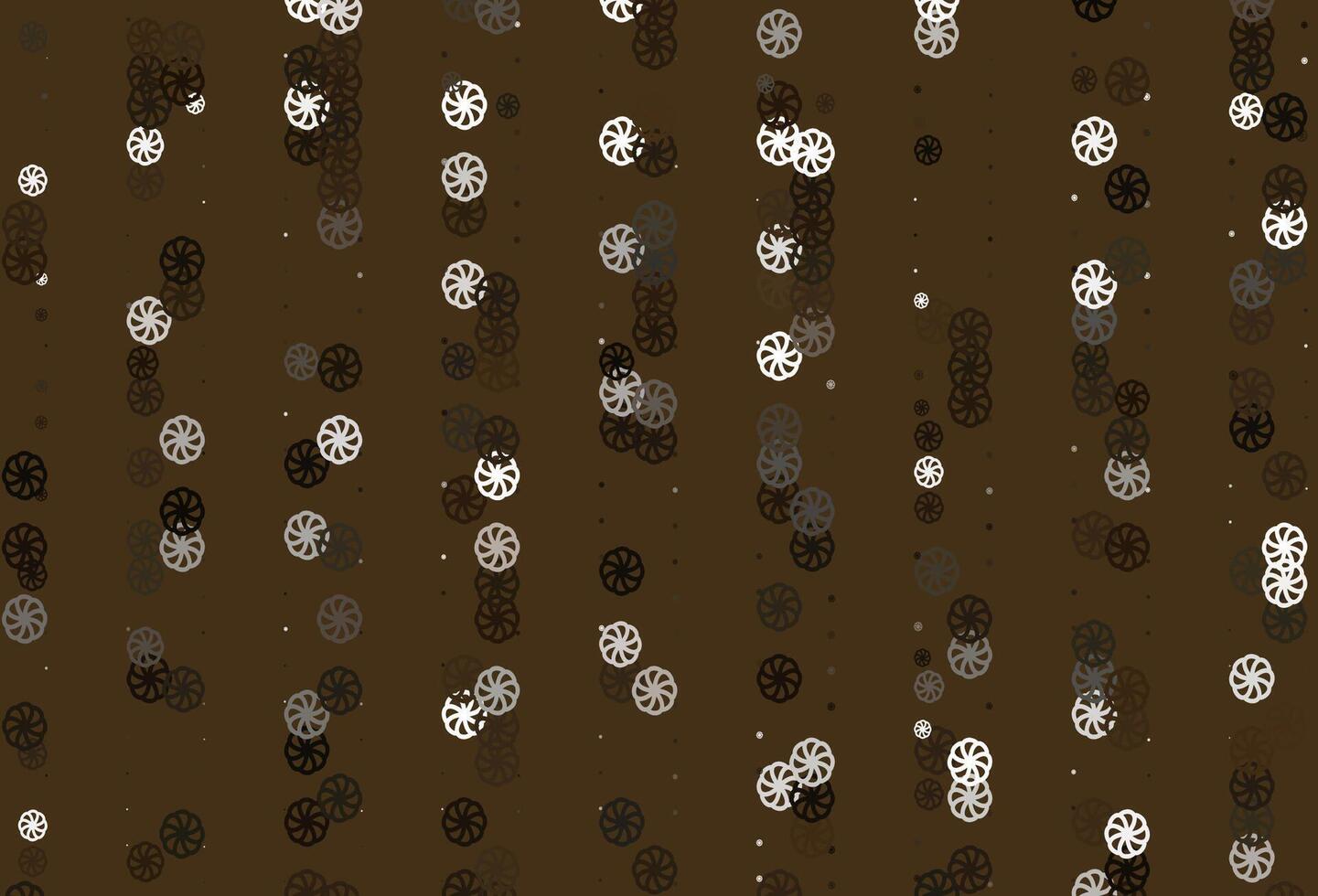 Light Black vector texture with colored snowflakes.