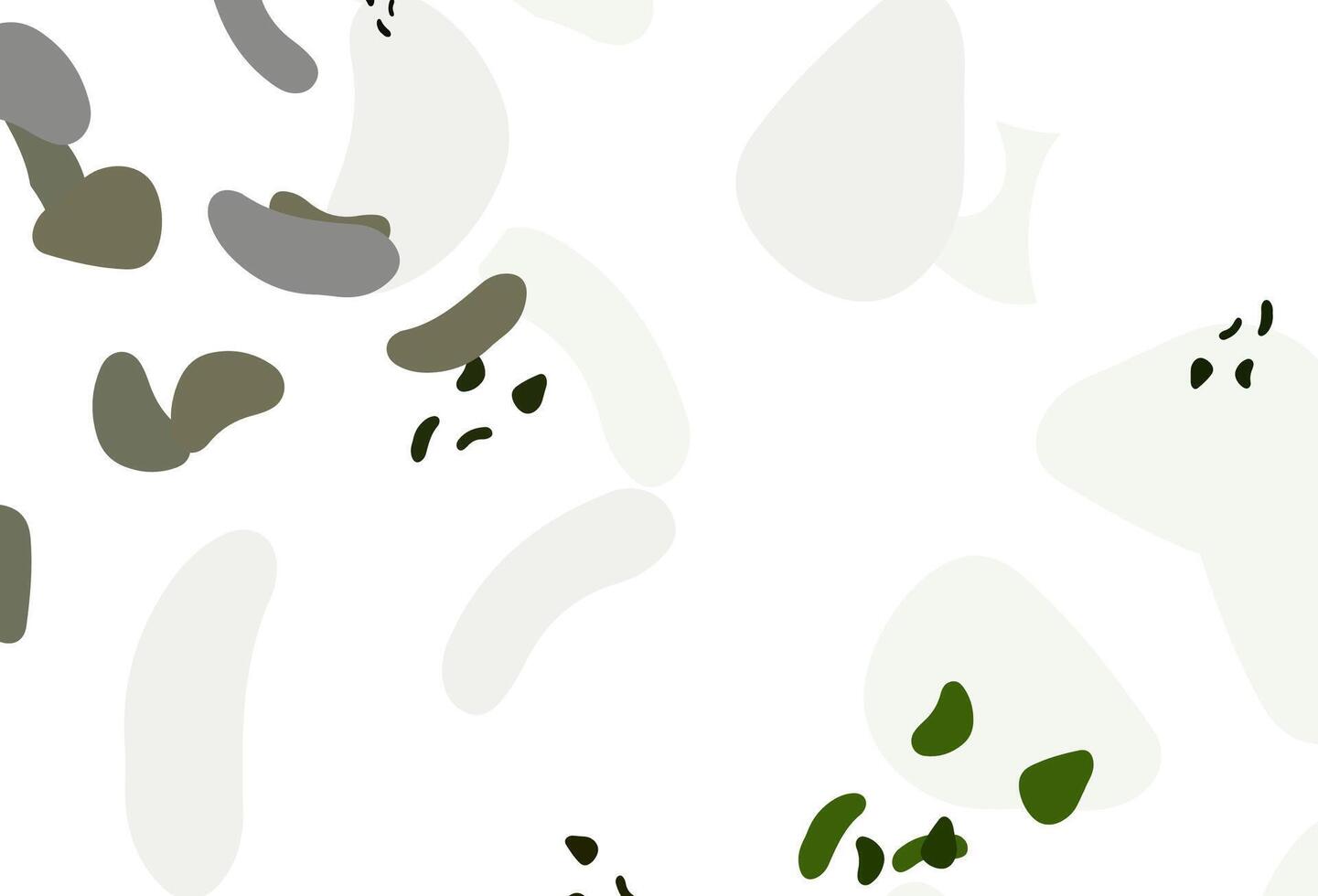 Light Green vector texture with random forms.