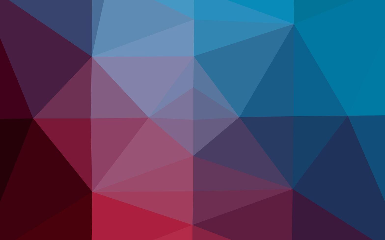 Diseño abstracto de polígono vectorial azul oscuro y rojo. vector