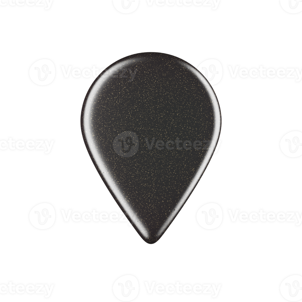 Black textured plastic shape isolated image png