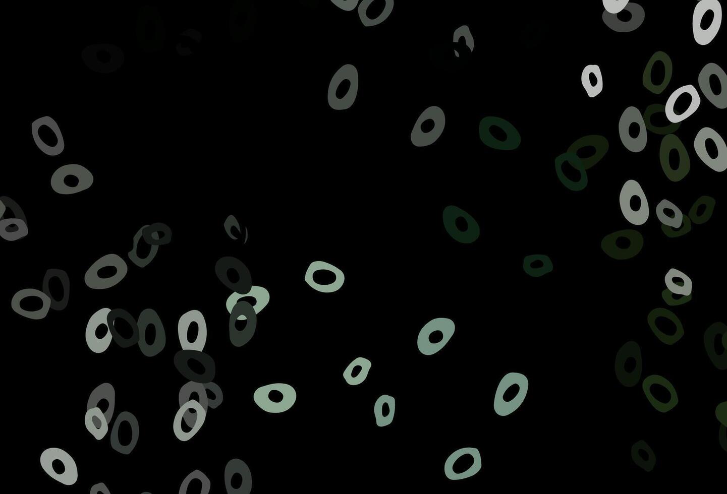 Dark Green vector pattern with spheres.