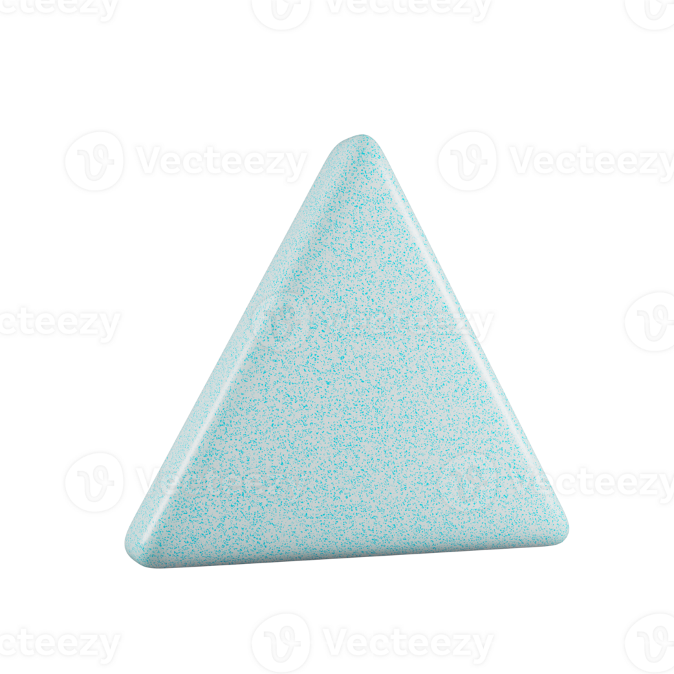 geométrico azul texturizado plástico forma isolado png