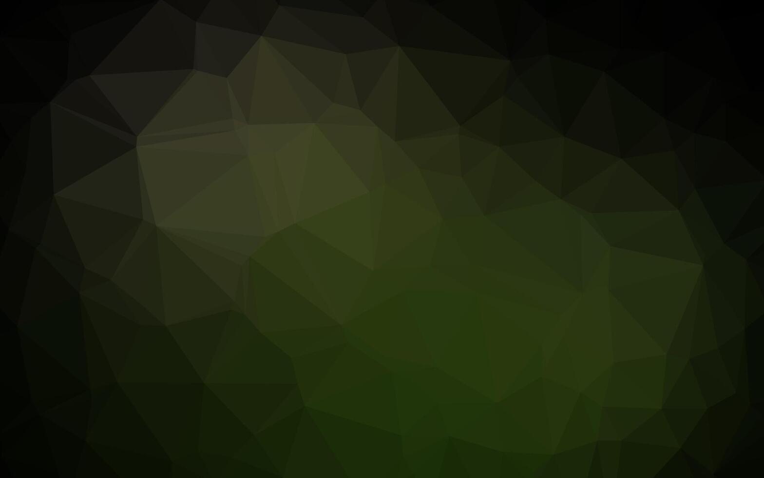 Dark Green vector polygon abstract backdrop.