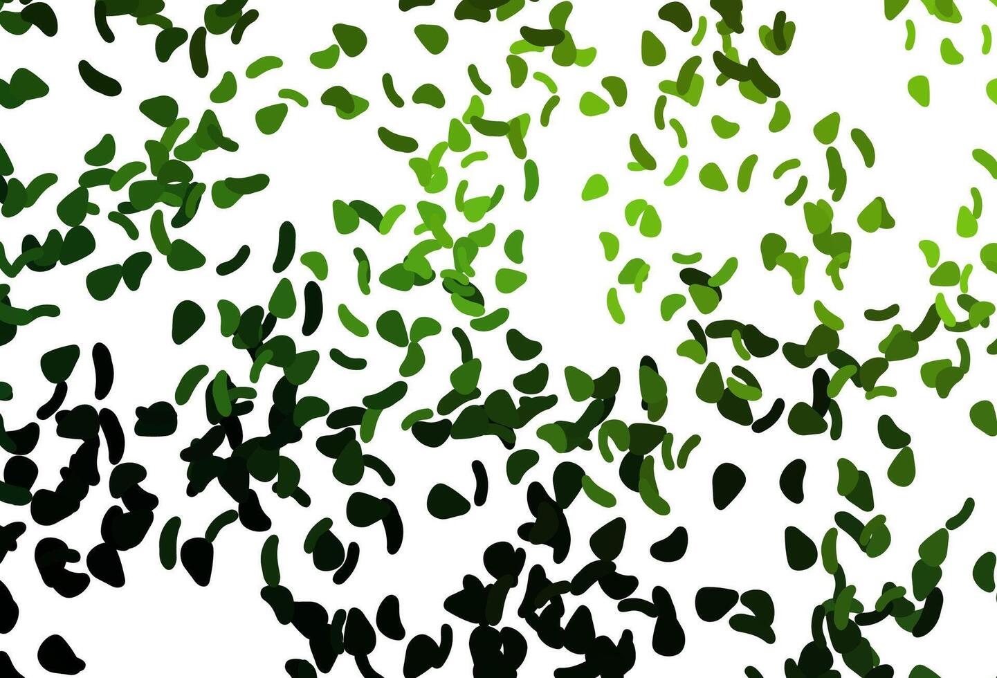 Light Green vector backdrop with abstract shapes.