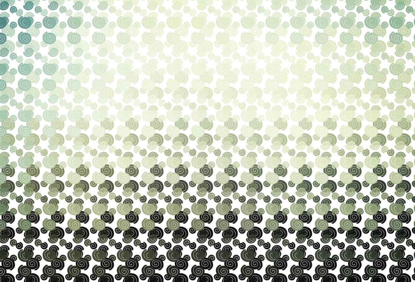 Light Green vector background with bent ribbons.