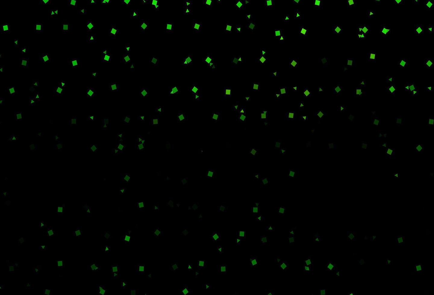 Dark Green vector background with triangles, circles, cubes.