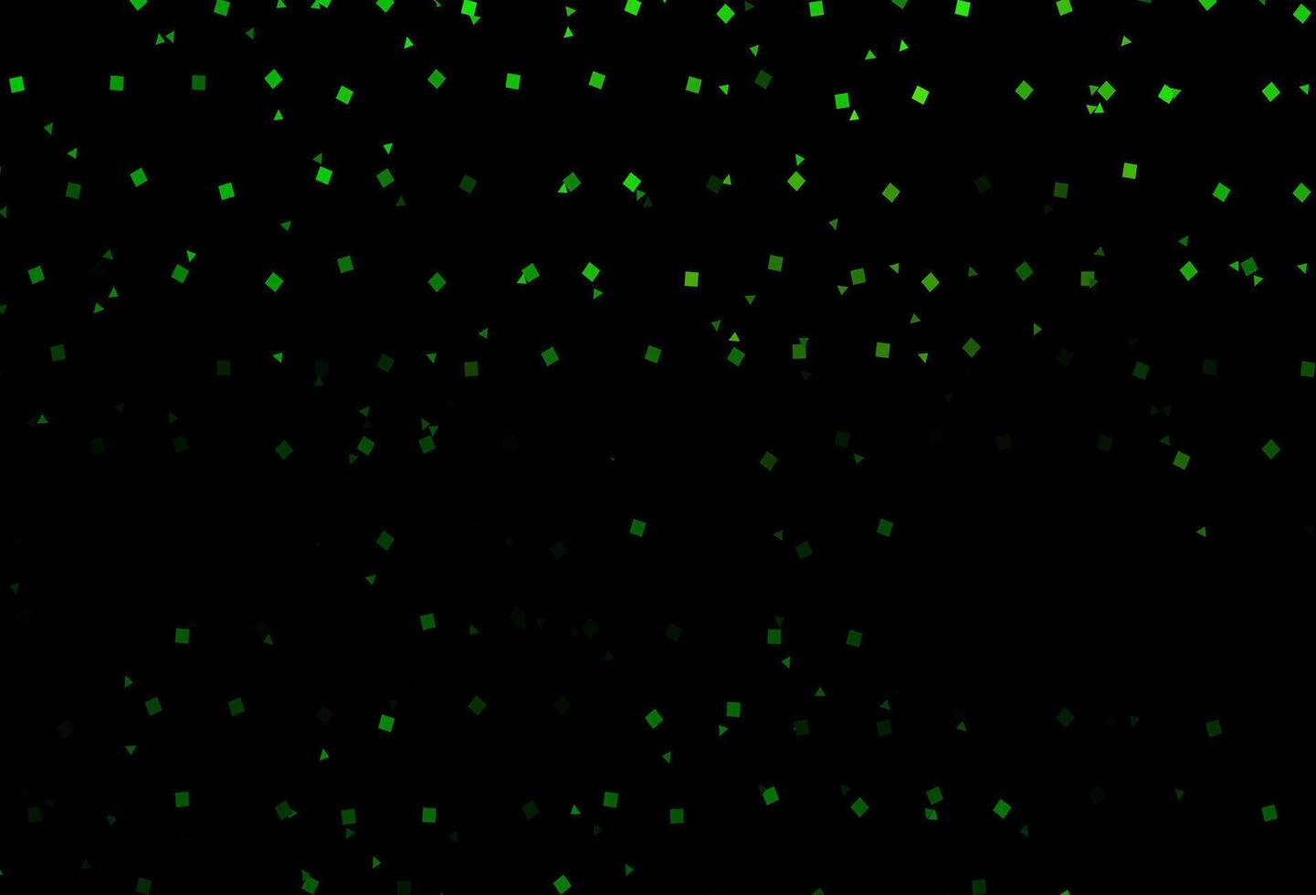 Dark Green vector background with triangles, circles, cubes.