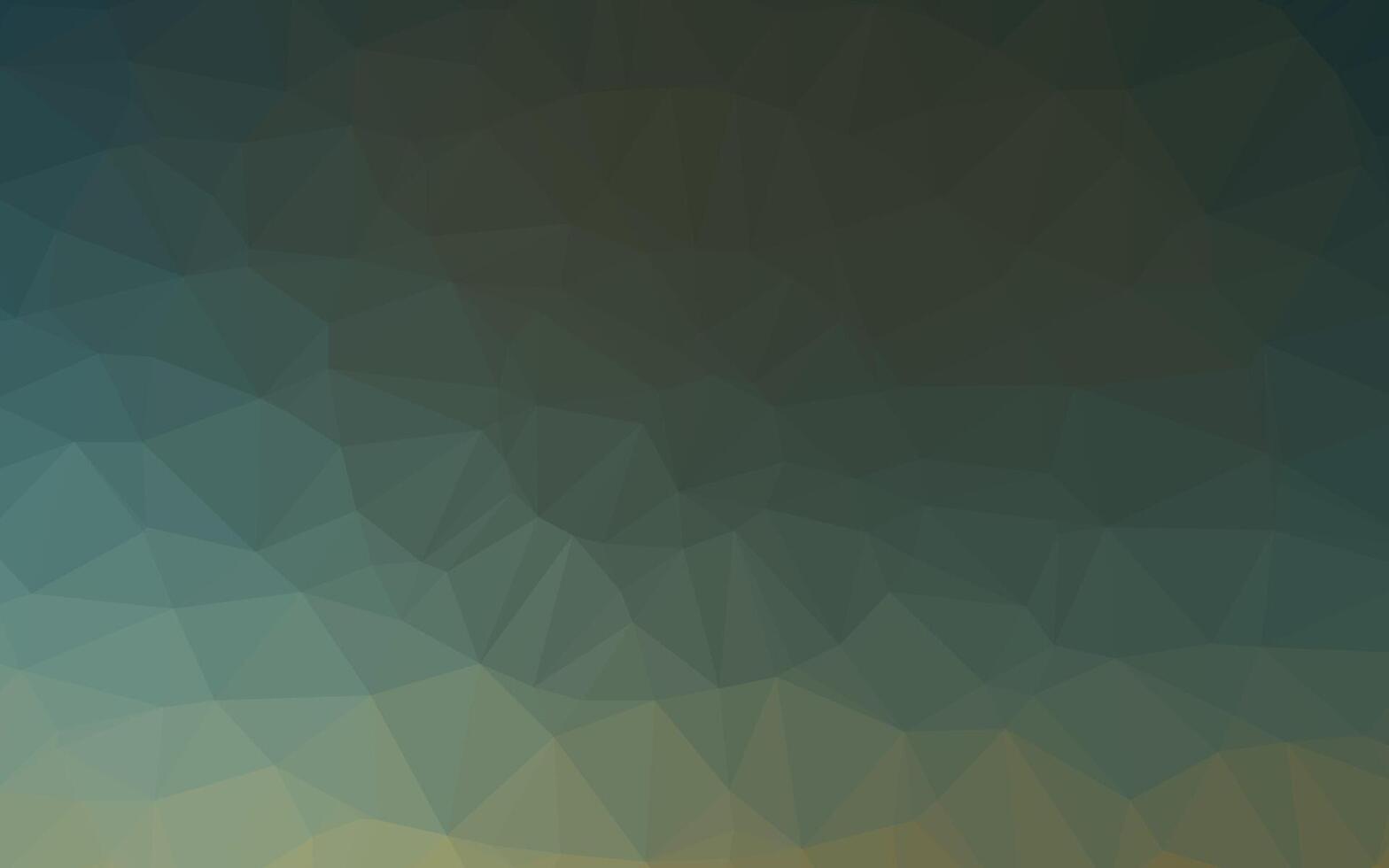 Dark Green vector abstract polygonal texture.