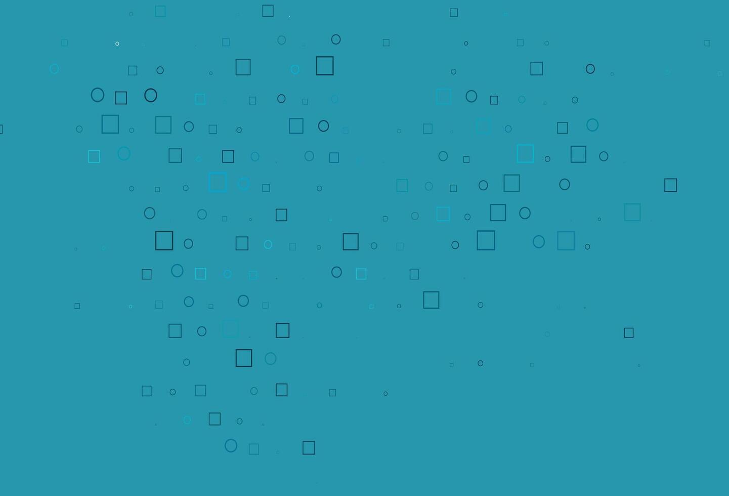 Light BLUE vector background with circles, rectangles.