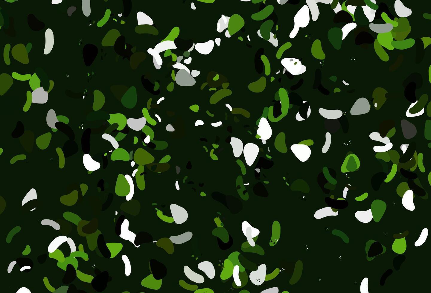 textura de vector verde claro con formas aleatorias.