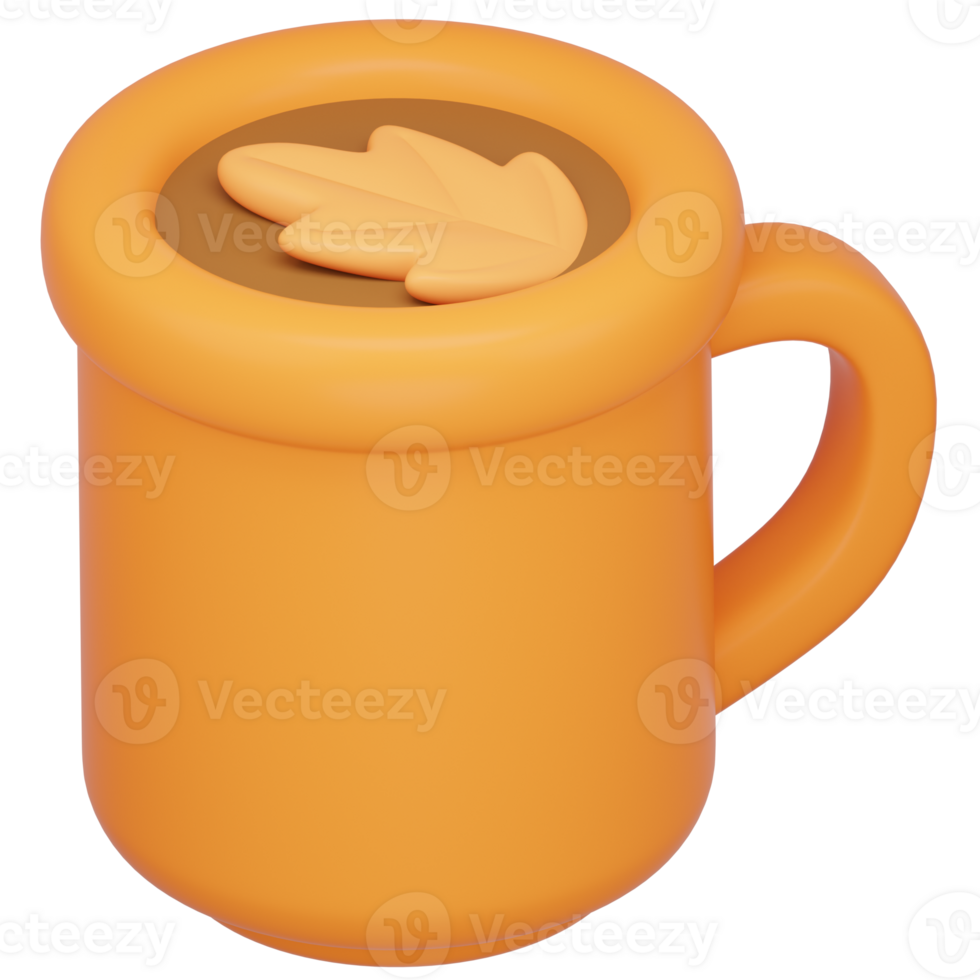 3D Autumn Mug Icon png