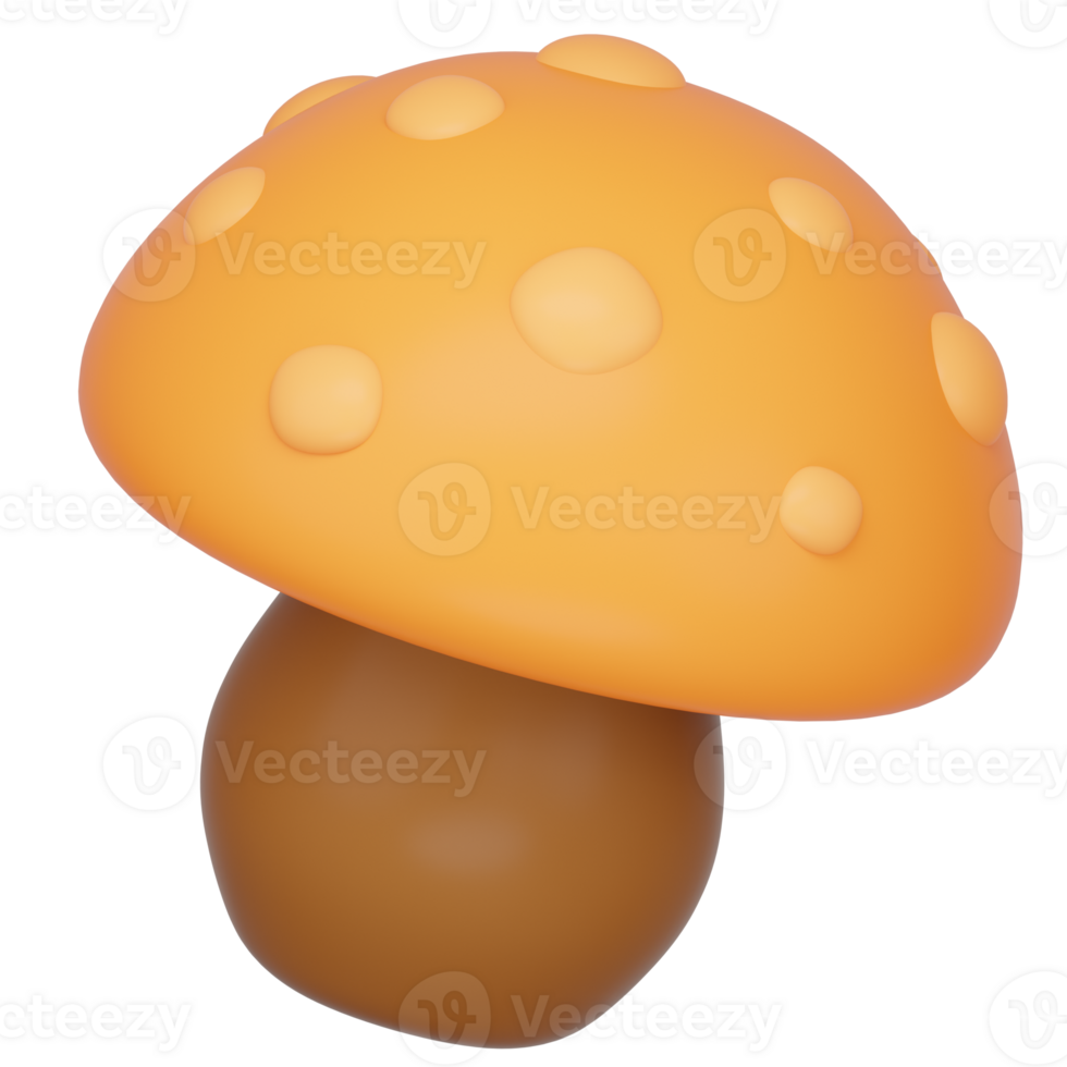 3D Mushroom Icon png