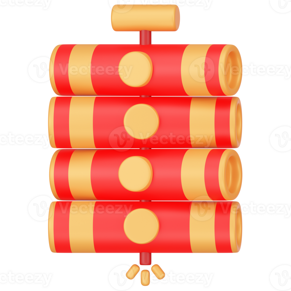 Chinese Firecracker 3d Icon Illustrations png