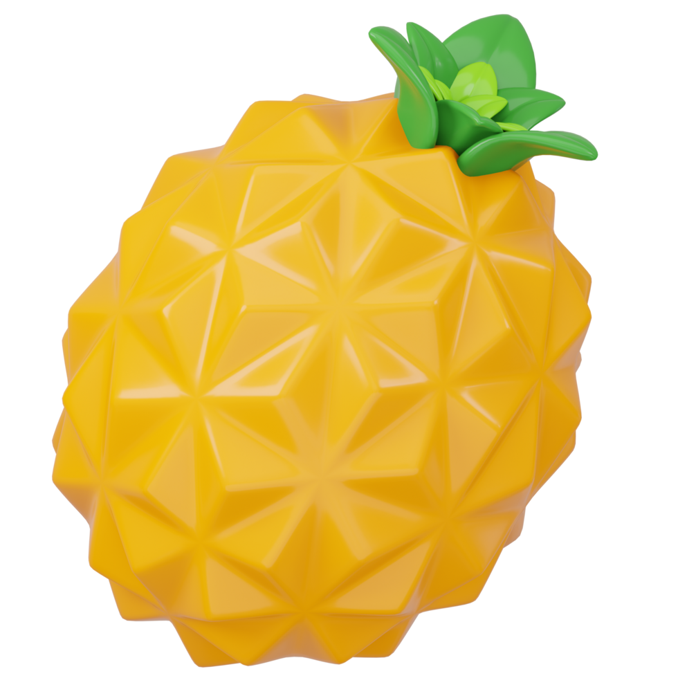 3D Rendered Pineapple Icon png