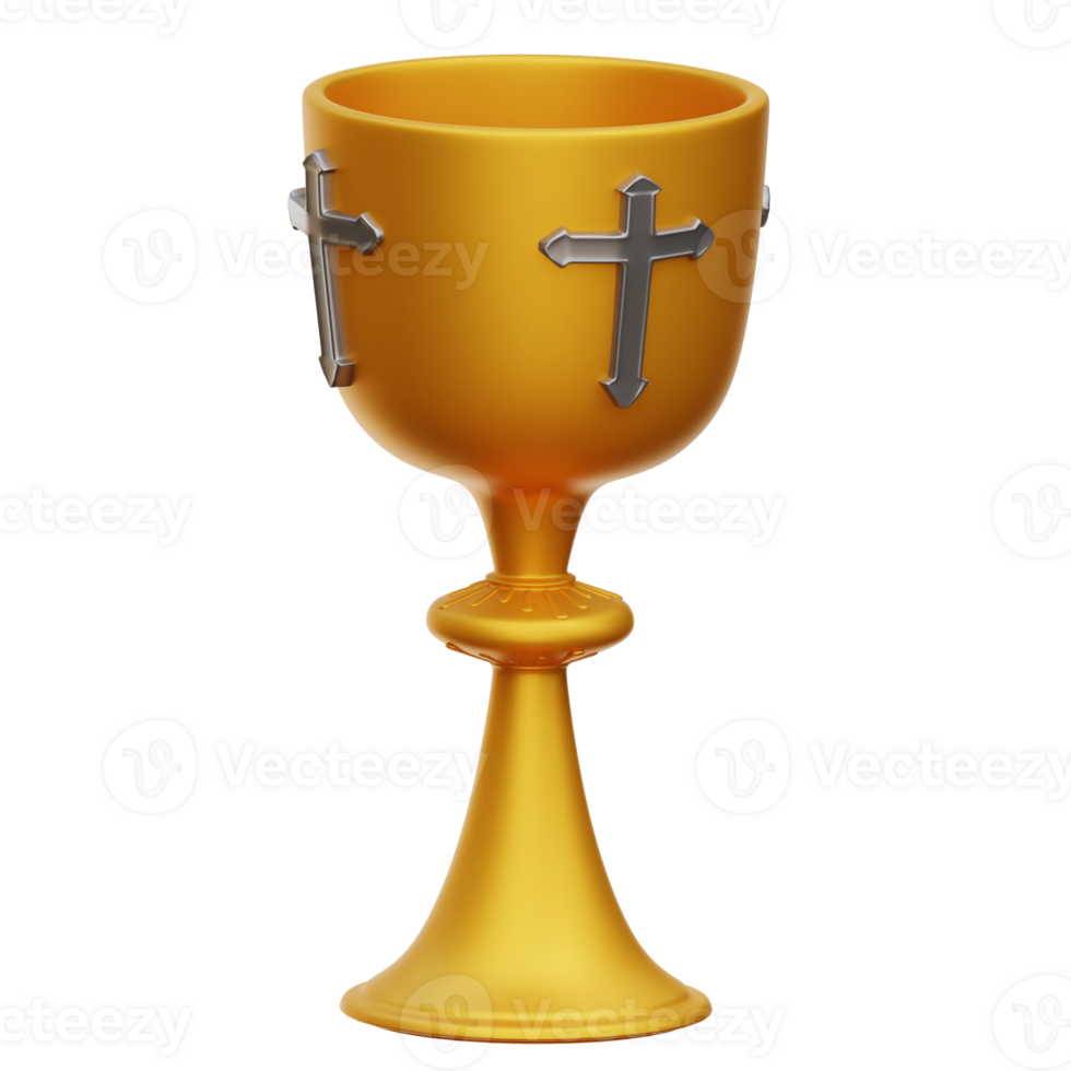 Holy Chalice 3d Icon Illustration png