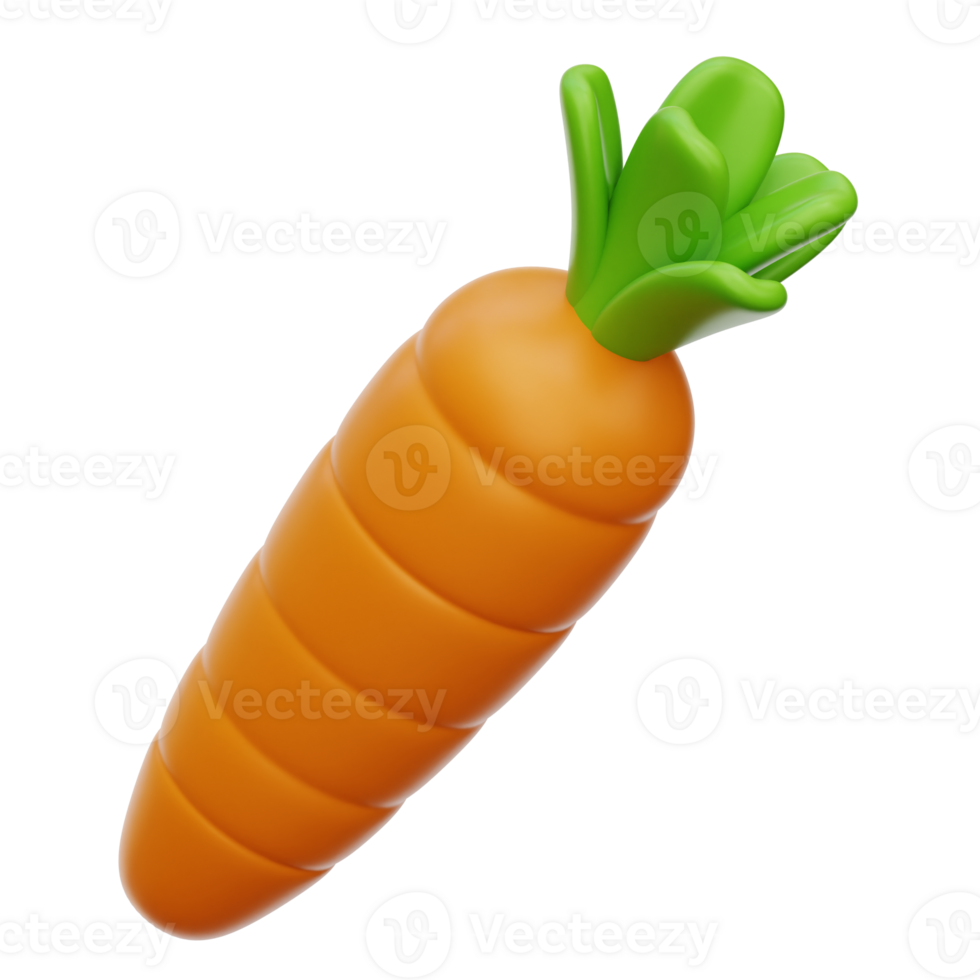 Carrot 3d Icon Illustration png