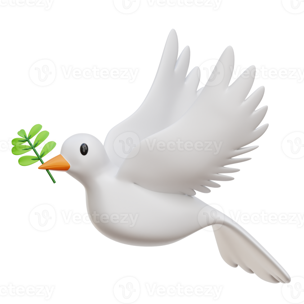 Dove 3d Icon Illustration png