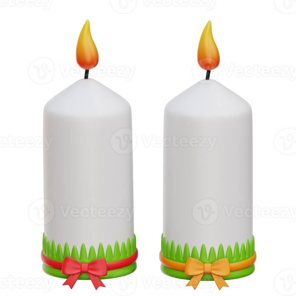 Candle 3d Icon Illustration png