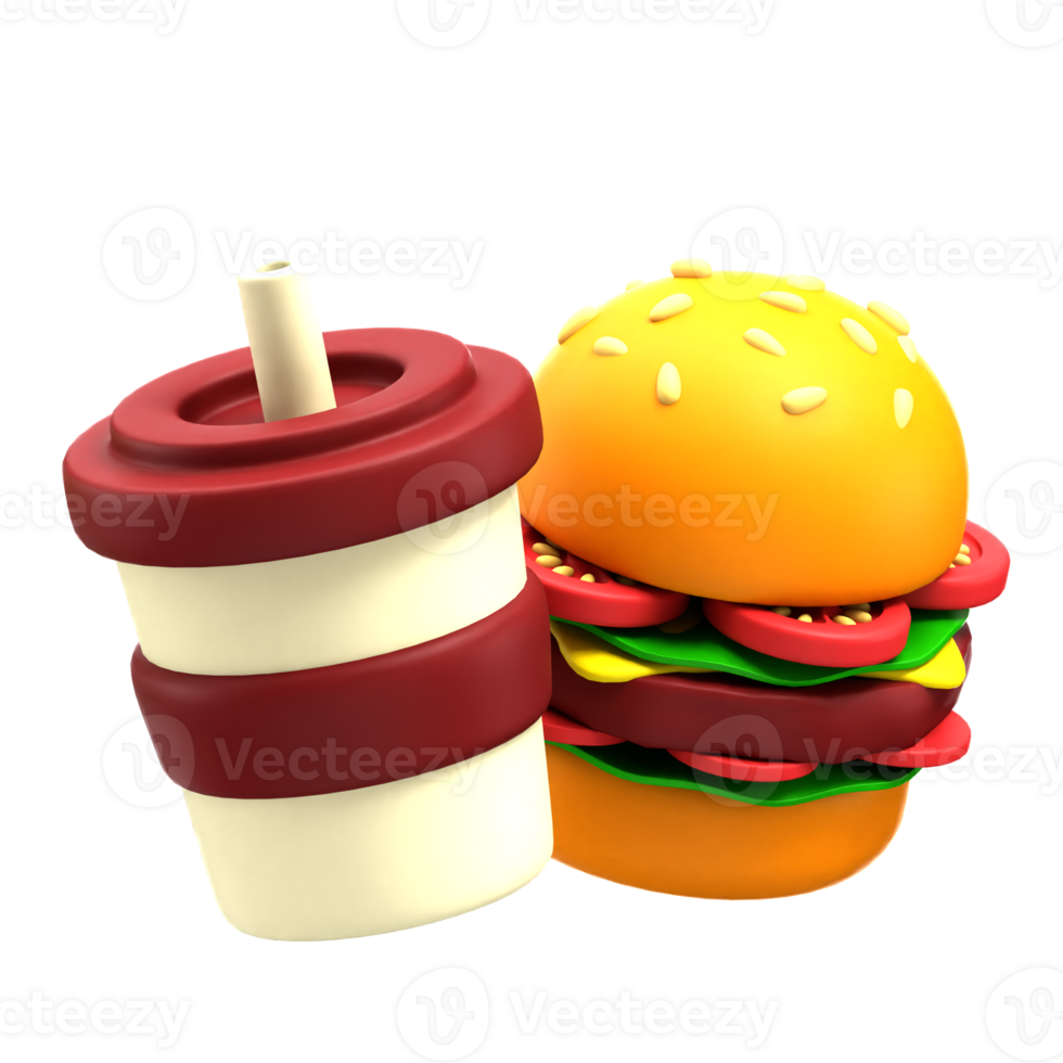 fastfood 3d iconset png