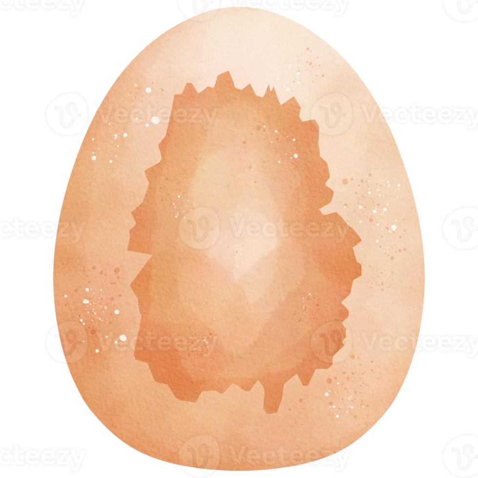 Watercolor Broken Egg Illustration png