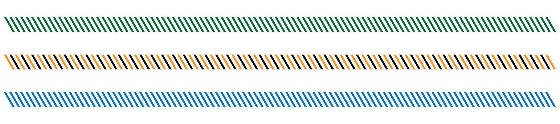 Diagonal parallel lines slash divider tilt strip geometric border vector. vector