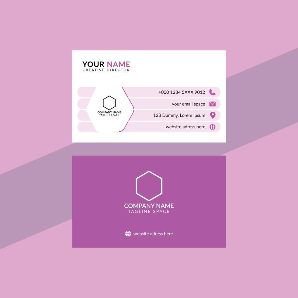 Modern Creative Clean Minimalist and Corporate Fashion Beautician Business Card Template vector