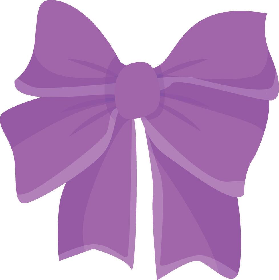 Purple  September Ribbon Vector EPS. Purple September is symbolized by a yellow ribbon. Purple ribbon on white background.