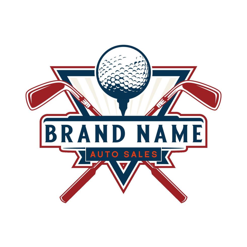 vintage professional golf template logo design for golf clubs vector