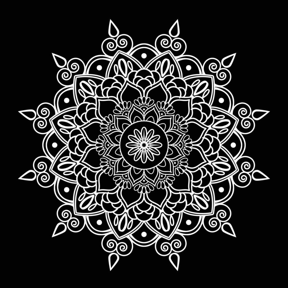Coloring Book Mandala Design vector