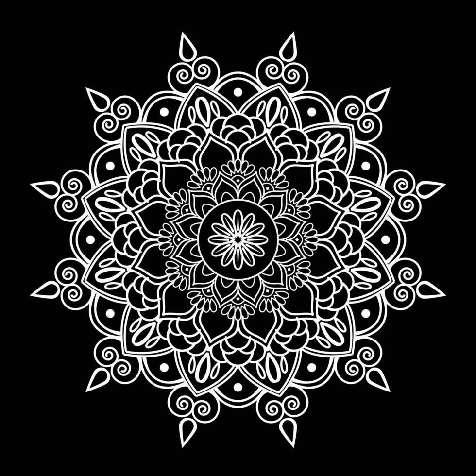 Coloring Book Mandala Design vector