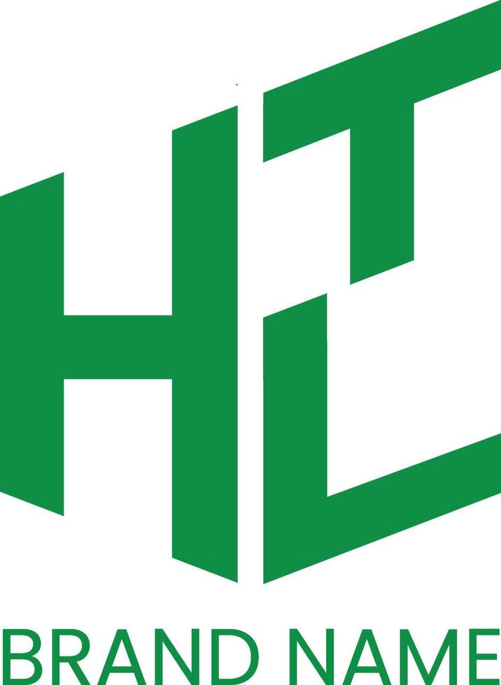 htl monograma letra logo diseño vector
