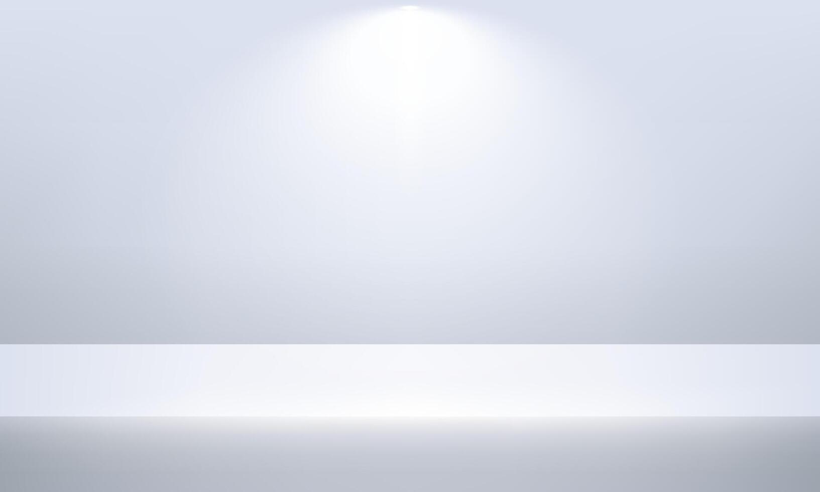 Gray studio room background. Empty room with spotlight effect. Template mock up for display of product, Business backdrop. Vector illustration.