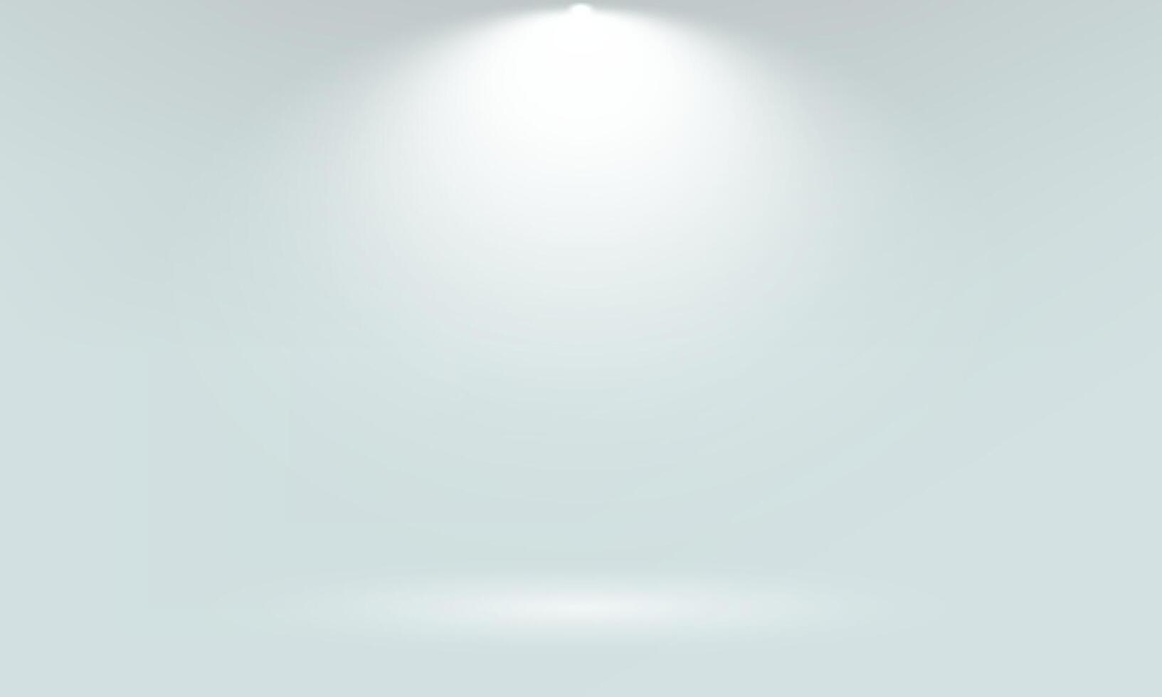 Empty white and gray studio room background. Empty room with light effects. Template mock up for display of product, Business backdrop. Vector illustration.