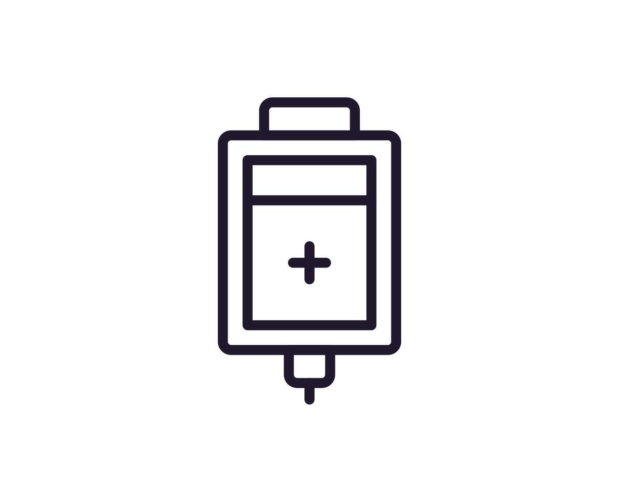 Health symbol. Vector sign for web sites, adverts, UI, internet shops and stores. Editable stroke. Vector line icon of dropper