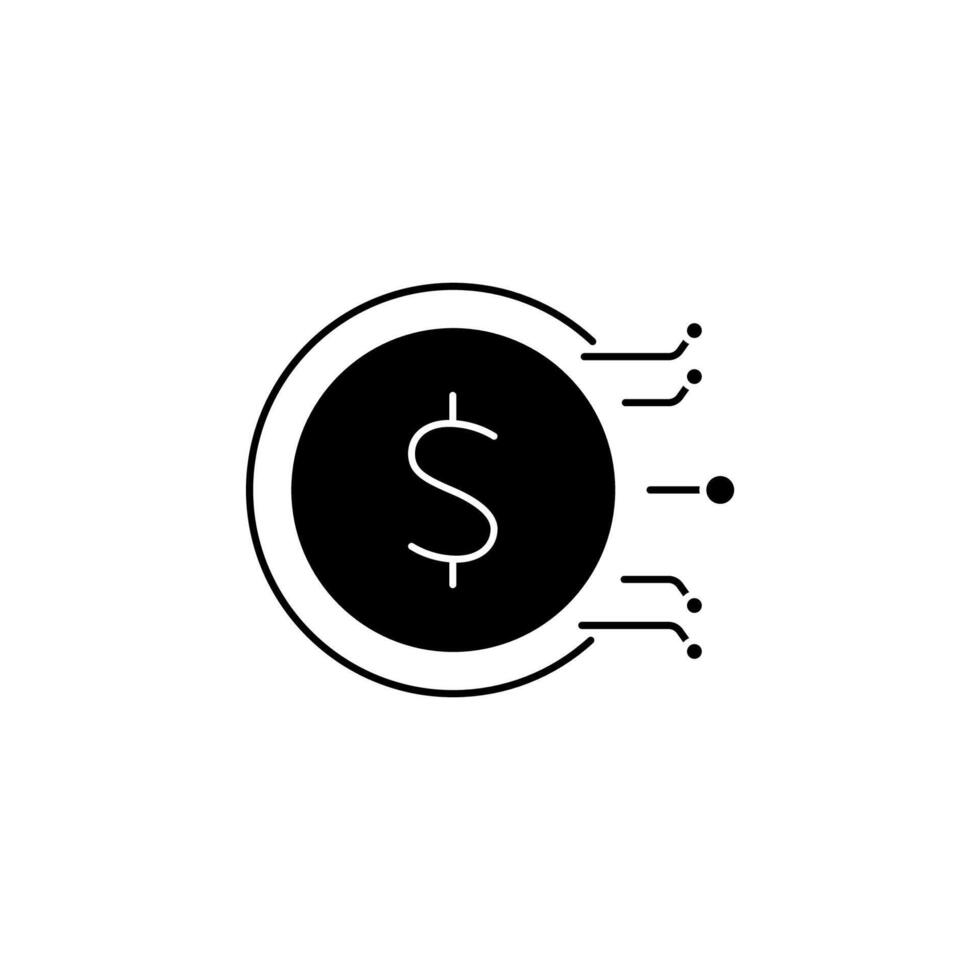 digital economy concept line icon. Simple element illustration. digital economy concept outline symbol design. vector