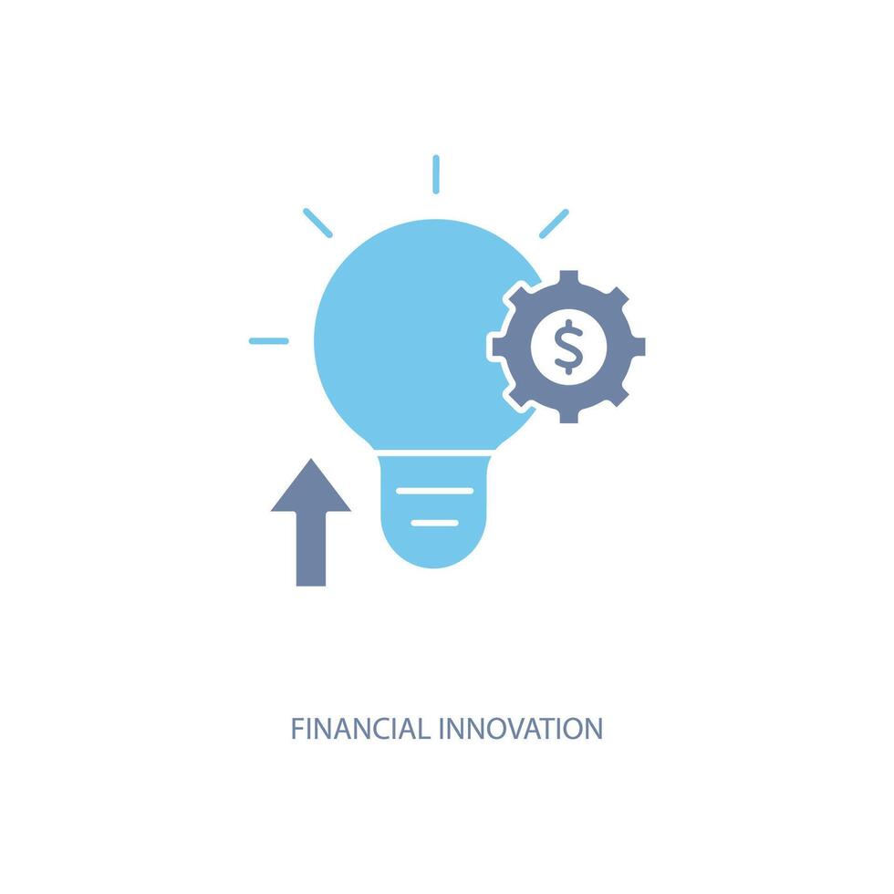 financial innovation concept line icon. Simple element illustration. financial innovation concept outline symbol design. vector