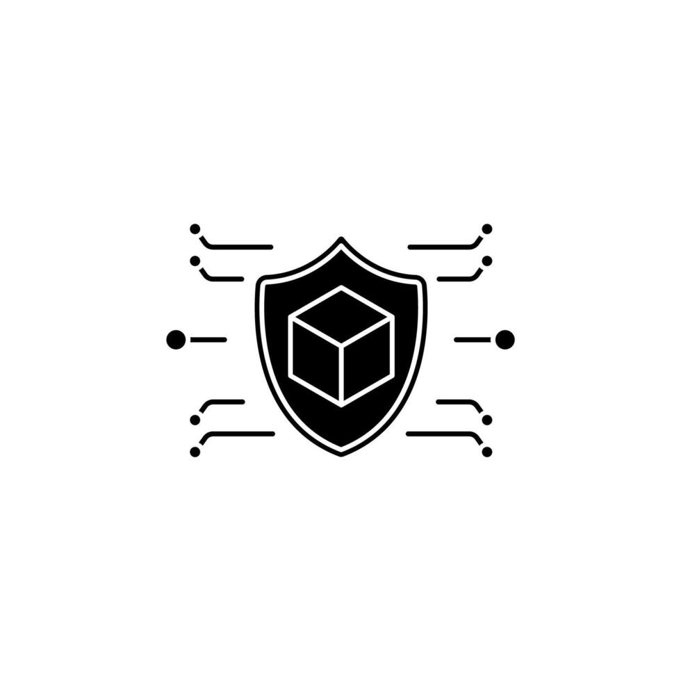 blockchain concepto línea icono. sencillo elemento ilustración. blockchain concepto contorno símbolo diseño. vector