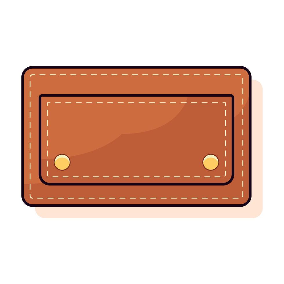 Wallet Isolated Flat Illustration. Perfect for different cards, textile, web sites, apps vector