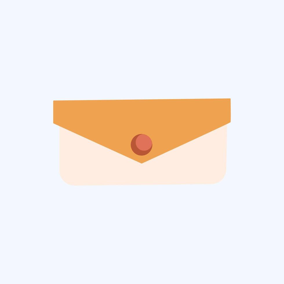 Envelope Isolated Flat Illustration. Perfect for different cards, textile, web sites, apps vector