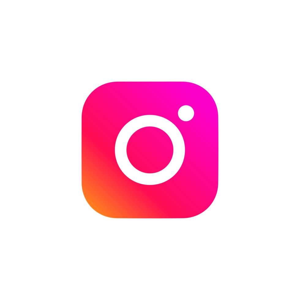 Instagram logotype camera icon, new colourful logo on pc screen. Instagram - free application for sharing photos and videos with the elements of a social network png