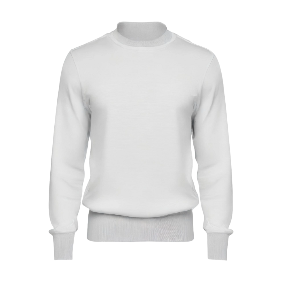 Blank sweatshirt or crew neck mock up template png