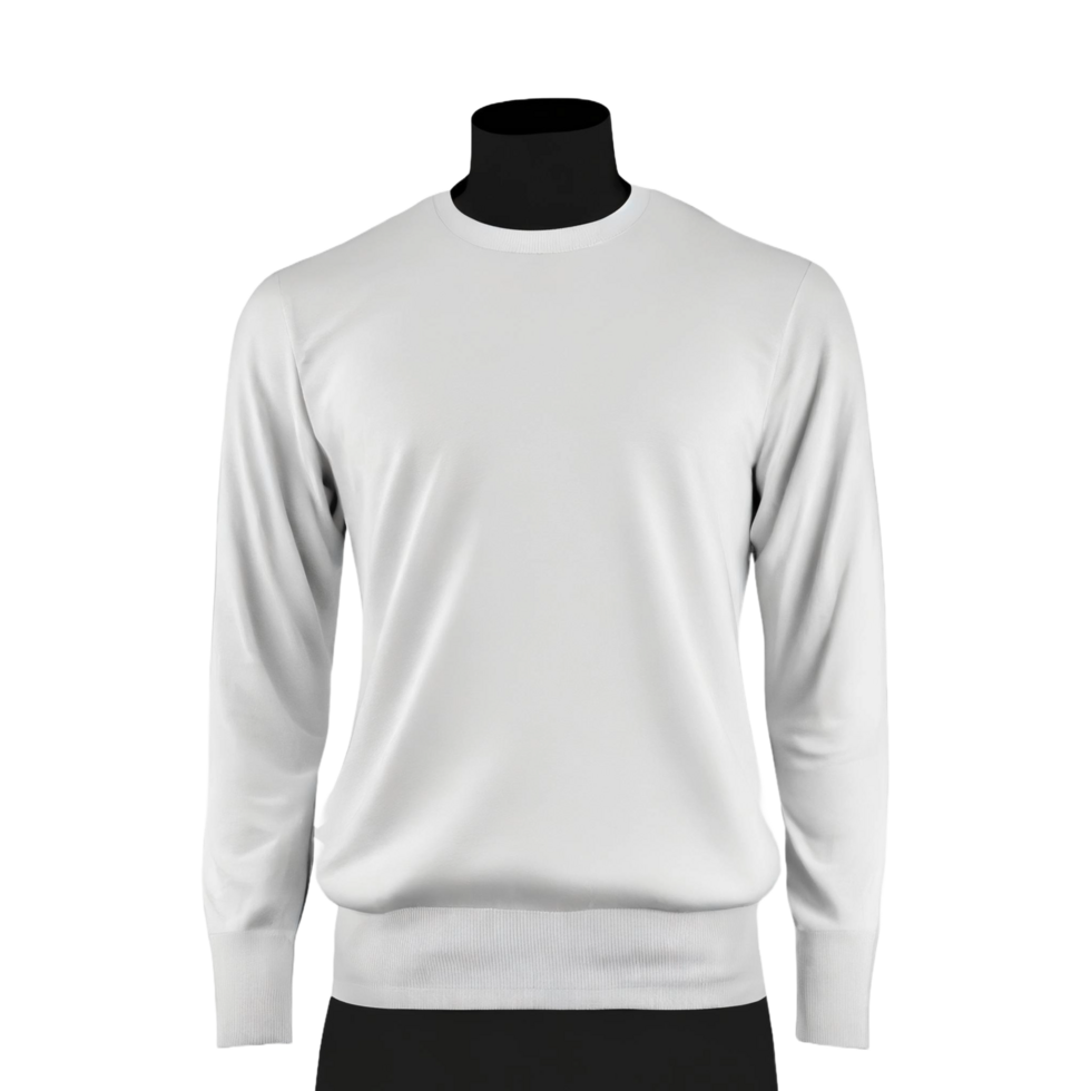 Blank sweatshirt or crew neck mock up template png