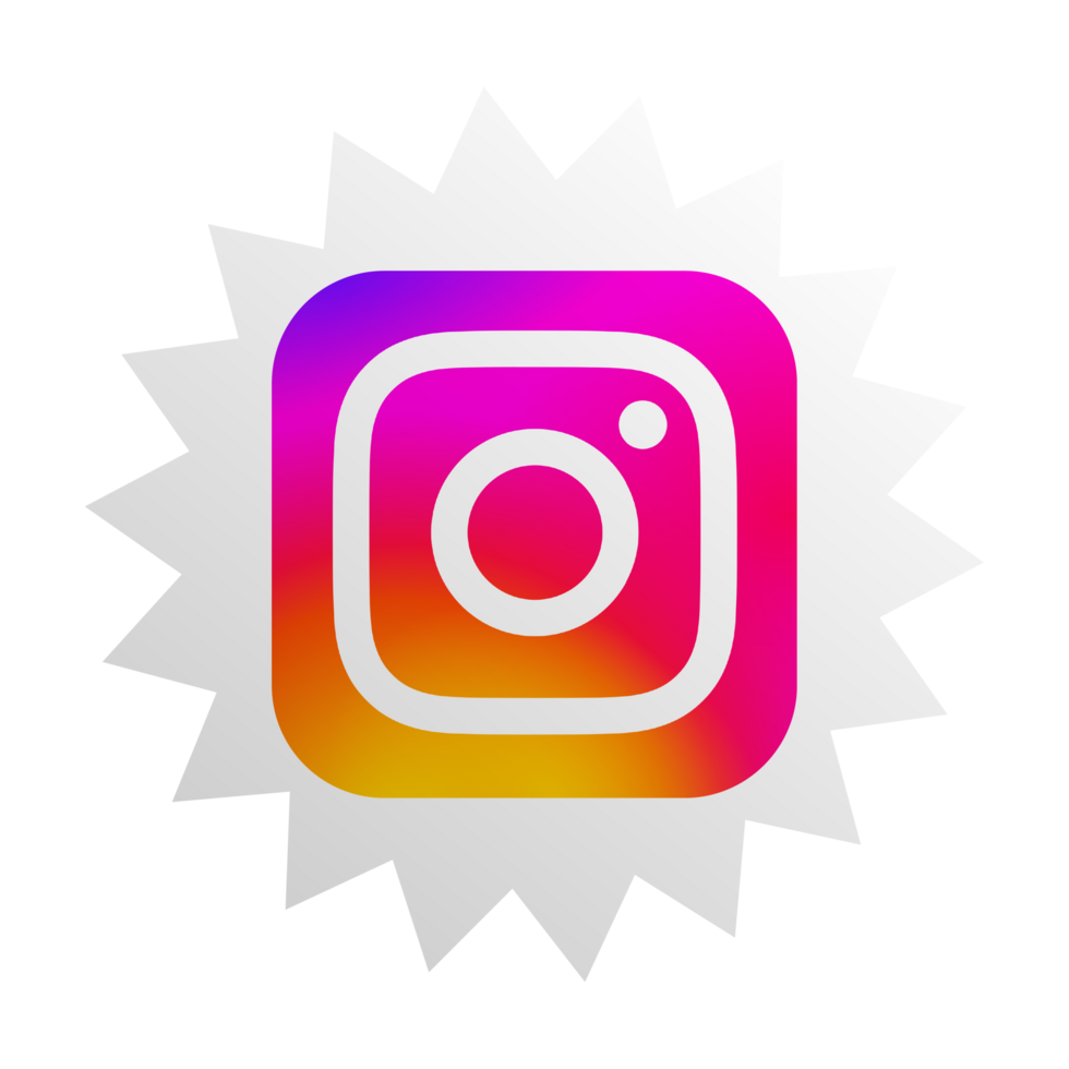 Instagram logotype camera icon, new colourful logo on pc screen. Instagram - free application for sharing photos and videos with the elements of a social network png