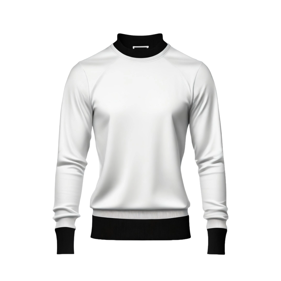 blanco camisa de entrenamiento o personal cuello burlarse de arriba modelo png