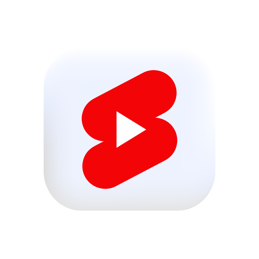 YouTube shorts logo. Social media icon Editorial png