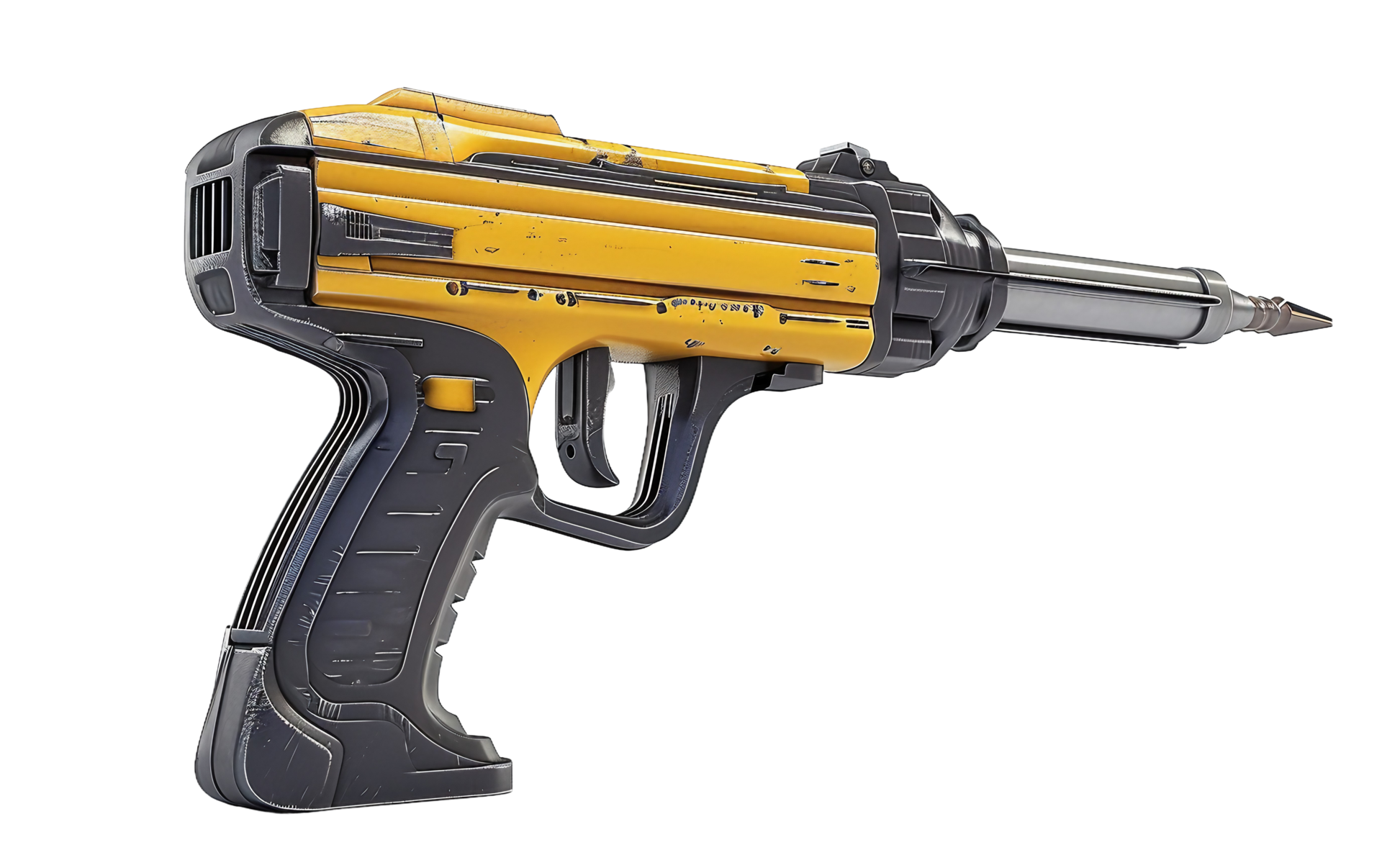 AI generated Yellow Nail Gun on Transparent Background 42387930 PNG