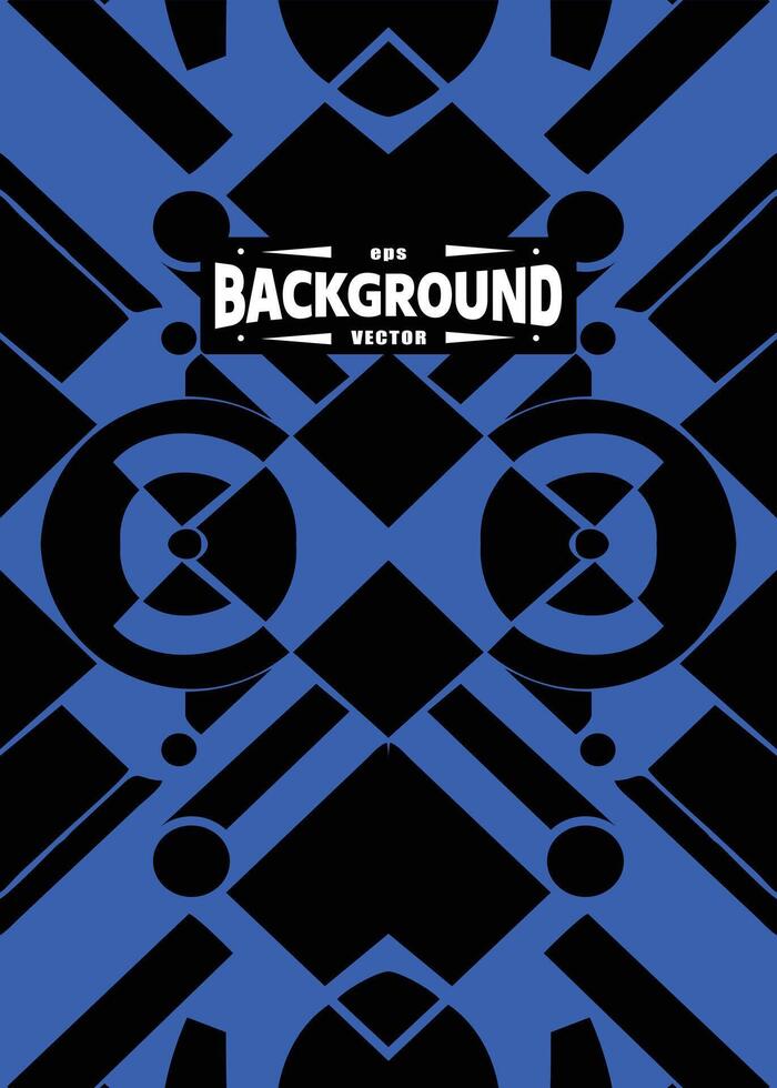 Blue black Abstract Background With Geometric Pattern Vector Eps For Sublimation Texture