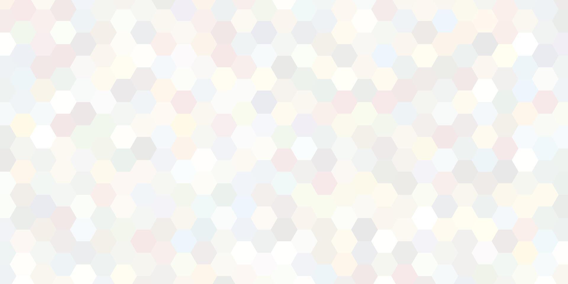 Colorful hexagon pattern. Multicolor hexagonal shapes. Abstract colorful rainbow hexagon pattern. vector